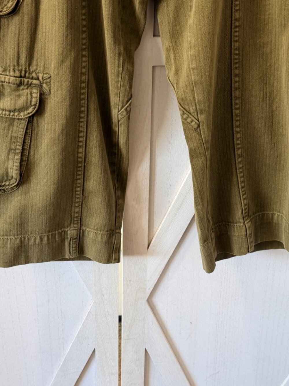 Free People Tahiti Cargo Pants in Olive Green Size Small - Picture 9 of 10